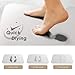Stone Bath Mat Diatomaceous Earth Bath Mat Non-Slip Absorbent Quick Drying Easy to Clean Natural diatomite Bathroom mat Stone Shower mat Light Gray (23.6 X 15.7 Inches)