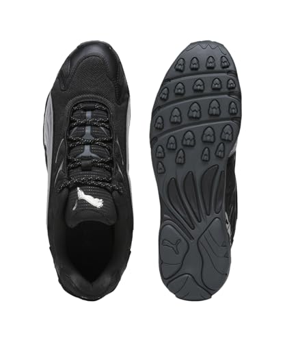 Image of PUMA , Unisex-Adult, Inhale Smile, Black-Silver, Sneaker, 8UK, (40258903)