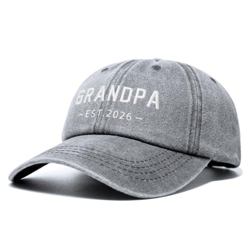 Image of New Grandpa Gifts First Time Est 2026 Promoted to Grandpa to be Hat for Men