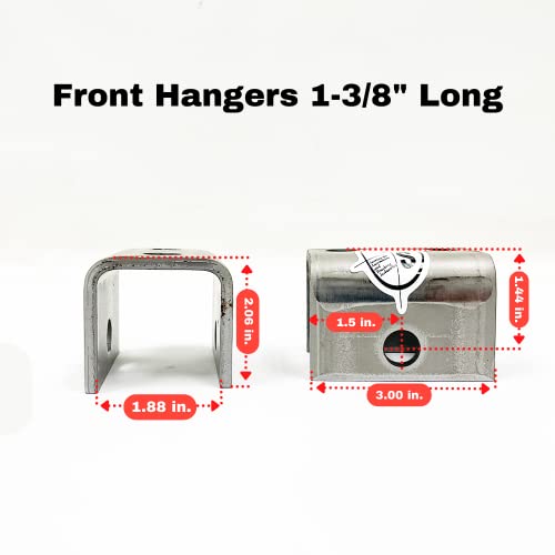 Southwest Wheel 3,500 Lbs. Trailer Axle Suspension Kit Incl. Leaf Springs, Hanger & U-Bolt Kit #TOP6