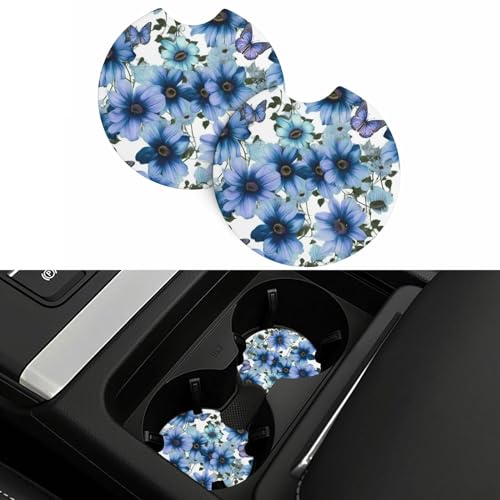 Portavasos para carro de neopreno 2 piezas negro miniatura 5