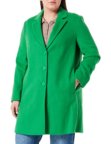 United Colors of Benetton Cappotto 2ydtdn012, Verde 91b, 46 Donna