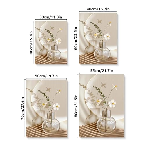 Art mural plume et sable 80x120cm sans cadre grand format - 4