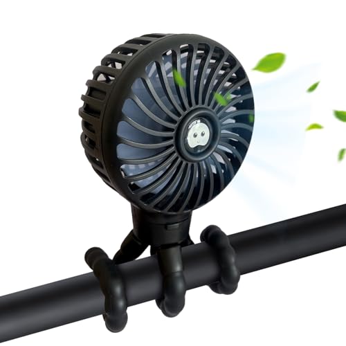 Aorloxta Mini Portable Fans, USB Rechargeable Handheld Fan for Baby Stroller, Car Seat, Quiet Long Battery Powered Desk Fan, 3 Speed Personal Tripod Handheld Fan, and Perfect for Summer Travel