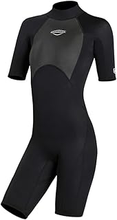 Mens Wetsuit Women Adult Shorty 2MM Neoprene Wet Suit Diving Scuba Surfing Suits, One Piece Short Sleeve Thermal Wetsuits ...