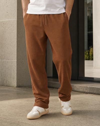 Image of Nobero Joggers for Men | Solid Trackpants for Men | Regular Fit | Elasticated Waist with Drawcord | Soft & Breathable Fabric | Casual Everyday Wear