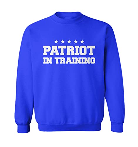 Patriot in Training - Patriotic Toddler Fleece Crewneck Sweater