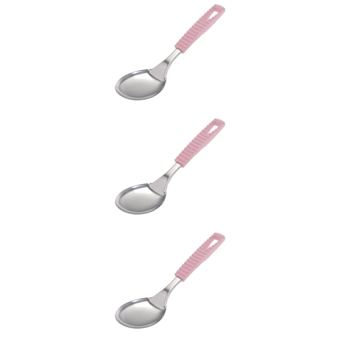 Pala de arroz de acero inoxidable de alta resistencia PRETYZOOM, utensilio corto refinado