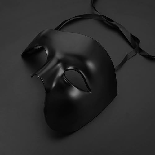 Miniatura 3 de Máscara de Halloween para hombre, disfraz de fantasma de la ópera, máscara de media cara para pareja