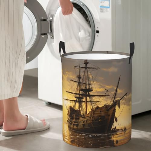 Panier à linge pliable imperméable grand format autoportant de chambre - 6