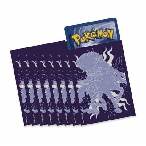 Pokemon Card Sleeves, 65 Pack - Chilling Reign Elite Trainer Box Exclusive - Calyrex Shadow Rider