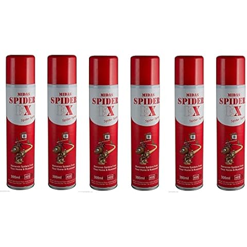 Box of 6 Cans of Spiderex Anti Spider Aerosol Spray Repellant Deterrent Cover