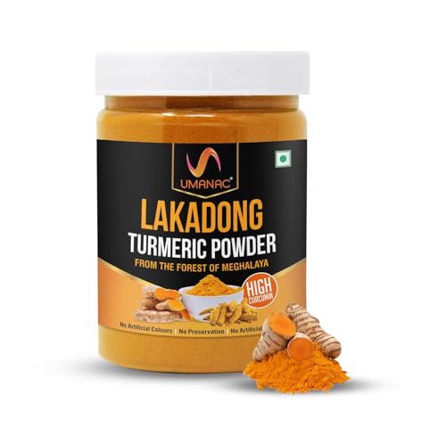 Image of Umanac Lakadong Turmeric Powder 250g | High Curcumin Haldi from Meghalaya | Pure & Unprocessed Turmeric | Natural Immunity Support | Rich Aroma & Vibrant Color