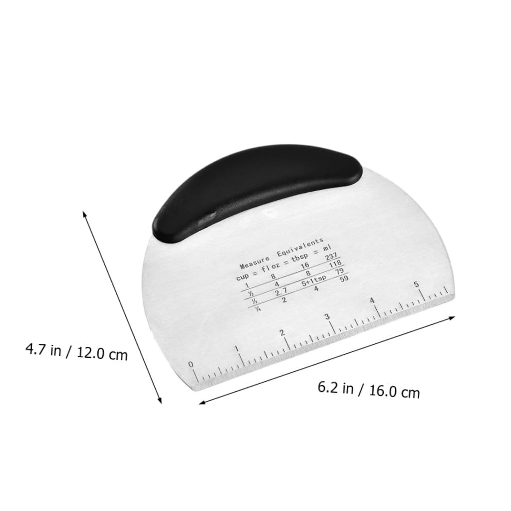 Cabilock Set de Utensilios de Repostería Cortador de Galletas de Acero Inoxidable y Escala de Medida, Adecuado para Hornear Pan y Pasteles