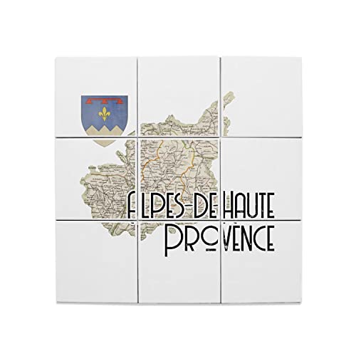 Carreaux Céramique Décoratif 20x20 Carte Ancienne Alpes Haute Provence 04