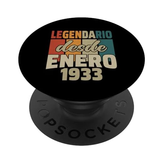 Legendario Desde Enero 1933 - Cumpleaños 91 Años PopSockets PopGrip Intercambiable