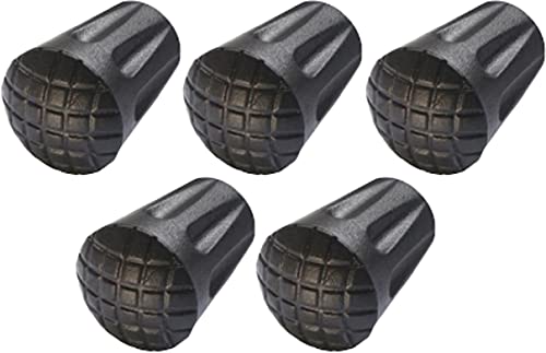 オーディオファン トレッキングポール ラバーキャップ ウォーキングポール バスケット ストックキャップ ゴム先 アクセサリー 取り替え 交換用 滑り止め 先端保護 汎用 内径11mm 登山 ハイキング 5ケ