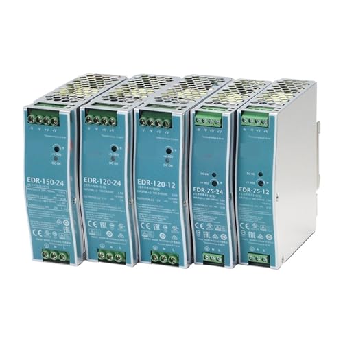 Alimentation EDR-75 12V 75W transformateur rail DIN AC DC boîtier métallique