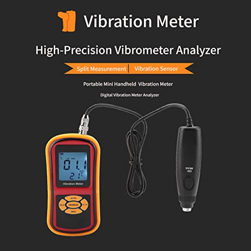 Vibration Meter,GM63B Digital Vibration Meter,Portable Handheld Mini