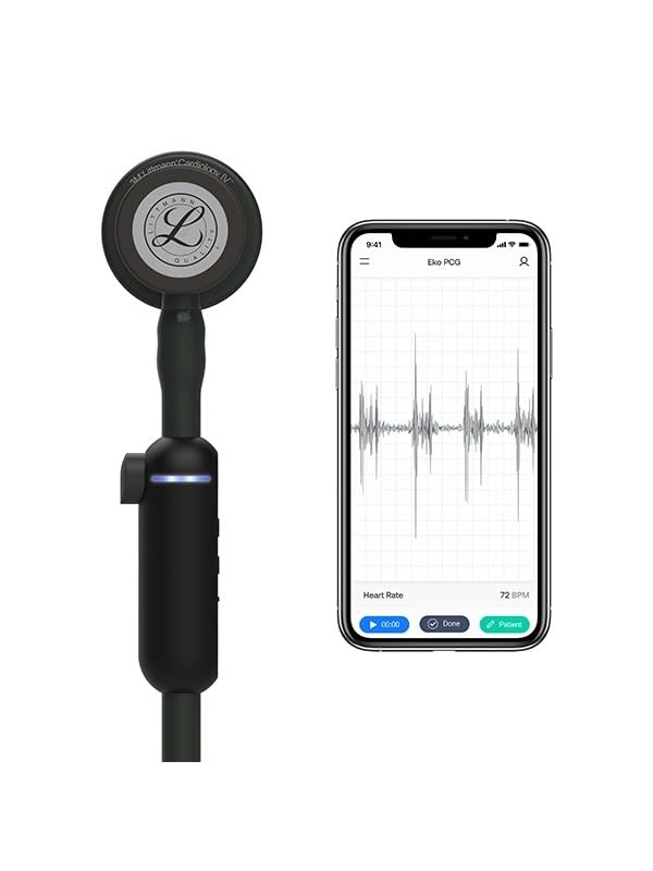 3M Littmann CORE Estetoscopio con Grabado Gratuito + Linterna Pupilar de Regalo (Black Edition)