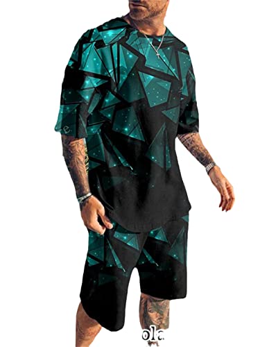 Short de sport homme avec t-shirt ensemble 2 pièces vêtement été décontracté ts1282