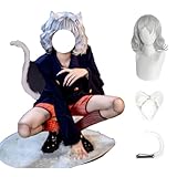 [七転び八起き] ハンター×ハンター ネフェルピトー コスプレ ウィッグ付き コスプレ衣装 猫耳 しっぽ コスチューム 変装 仮装 舞台装 演出服 文化祭 人気アニメ 同人服 イベント クリスマス ハロウィン cosplay 男女兼用 (衣装のみ,M) [並行輸入品]