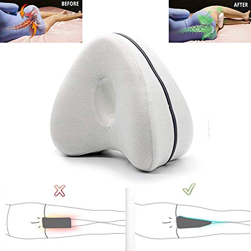QAZXCV Morbida Gomma Piuma di Memoria Cuscino Ortopedico Cuscino per Sleeping Memory Foam Leg Posizionatore Cuscini Cuscino di Sostegno del Ginocchio tra Le Gambe per Hip Dolore della Sciatica