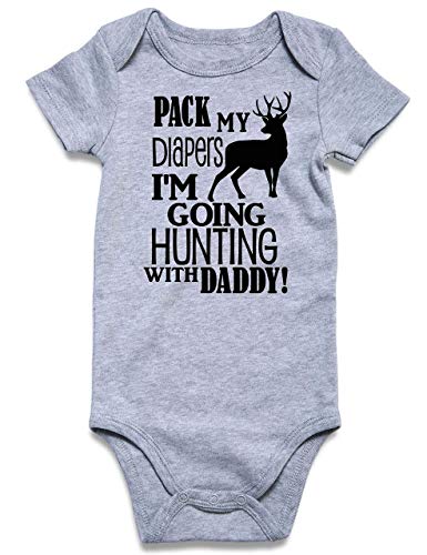 Image of UNIFACO Unisex Baby Funny Saying Outfit Short and Long Sleeve Bodysuits Romper 0-18M