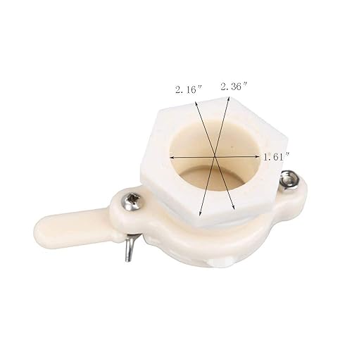 Miniatura 2 de Yahpetes 2 piezas de válvula de compuerta de miel de plástico ABS 2.36 pulgadas, extractor de miel, equipo de extracción de miel, grifo de miel para