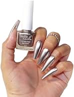 Indie Nails Nail Polish Outer Space - Metallic Silver Shade Chrome Finish Long-Lasting, High-Shine Finish | Chip-Resistant & Quick-Drying Formula | Vegan & 12-Free Nail Paint For Women Professional-Quality Manicure 5ml-picture-20