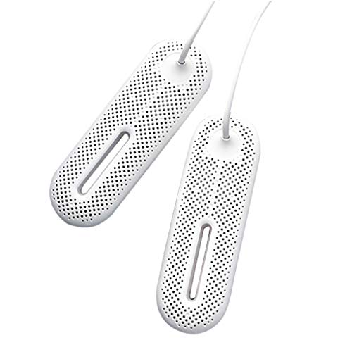 Preisvergleich Produktbild Luccase Trockner 19x6x7cm ABS Trocknen Schuhen Werkzeuge 360 ° Rundumheizung Trocknen Schuh Maschine Desodorieren Sterilisation Haushalt Winter Warme Schuhe für Erwachsene Kinder (Weiß)