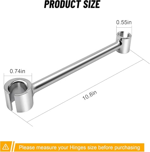 Image of Door Hinge Adjustment Tool for Residential and Commercial, 0.55-0.74 inch Hinge Gap Adjusting Wrench for Door Quick and Efficient Solutions