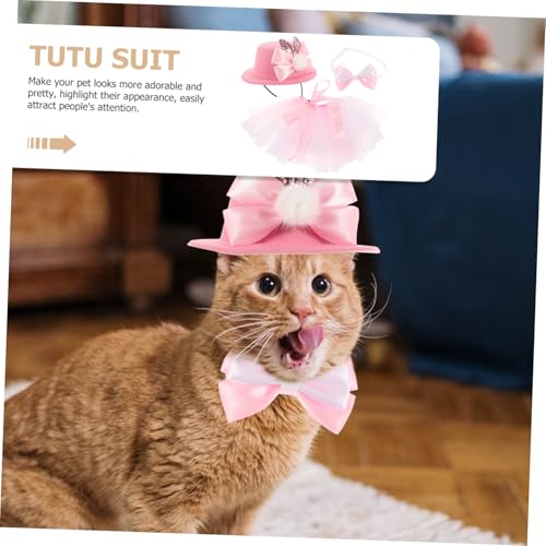 Disfraz de Pascua para perros y gatos con tutú y sombrero miniatura 5