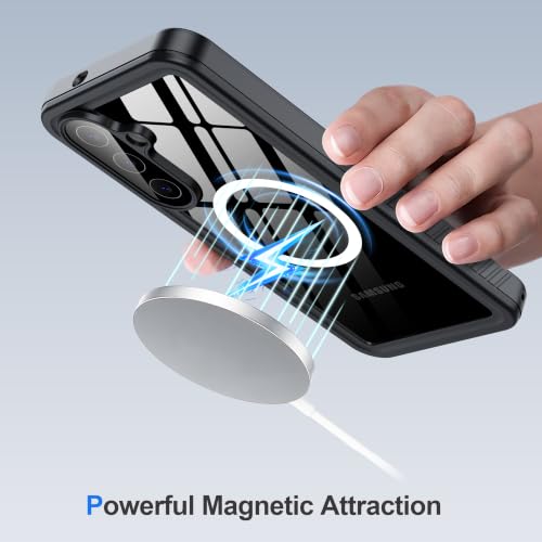 Image of ANTSHARE for Samsung Galaxy S26 FE Case IP68 Waterproof, Black /Clear