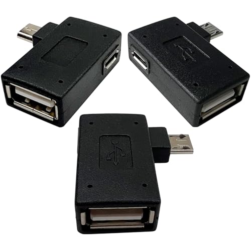 OTG Cable Adapter for Fire Stick 4K Max (3-Pack) – Expand Memory & Connect USB Devices to Fire TV Stick, Android Tablets & More