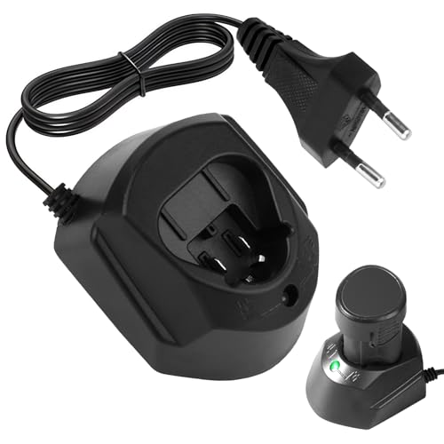 12V Li-Ion Ladegerät für Bosch 10.8V-12V Akku Schnellladegerät FCC-Zertifiziert Bietet Schutz Kurzschluss Slide-In-Schnittstelle Akkuladegerät für BAT411 BAT412 BAT413 BAT414EU-Stecker