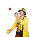 Wittocs Clown Hat Polka Dot Top Hat for Circus Parties Carnivals Rainbow Halloween Cosplay Party
