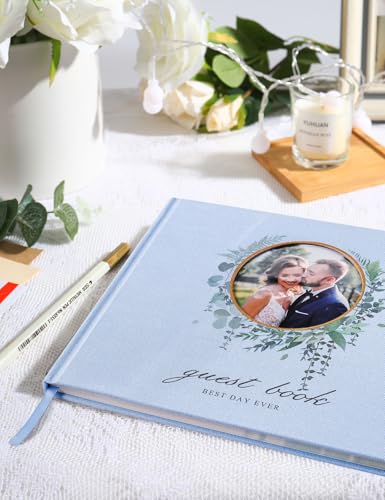 Image of molekaus Wedding Guest Book Hardcover 8 inch x 10 inch,100 Pages
