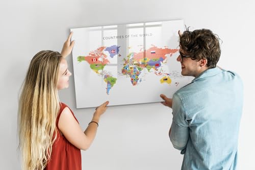 Tableau magnétique en verre pour effacer les post-it et centraliser vos messages