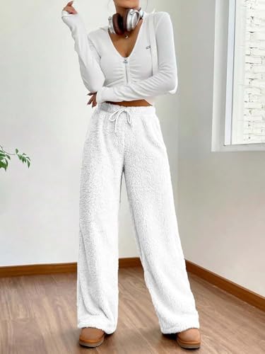 Image of KOTTY Women's Cozy Plush Fleece Lounge Pants - Ultra Soft Warm Relaxed Fit Comfort Wear