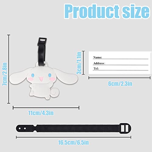 Anime Luggage Tag - Kawaii Luggage Tags for Travel Women Man,Funny Kids Backpack Suitcase Tag Cute Clear,Name ID Identifier Durable for Travel Lovers (Dog)2