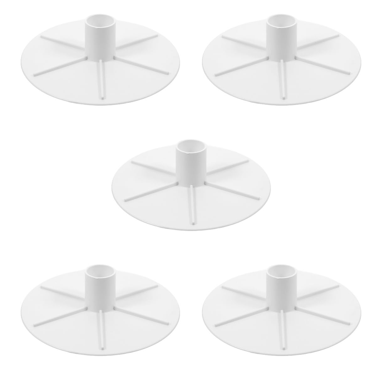 TOYANDONA 5 Pièces Plaque Adaptation pour Skimmer de Piscine Couvercle pour Aspirateur de Piscine Accessoire Compatible avec Skimmers Inground pour Entretien de