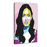 TSALF Leinwand Wandkunst Malerei Kein Rahmen Megan-Fox 