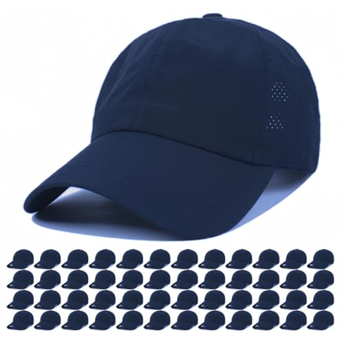 Image of Quick Dry Fit Baseball Cap - Water Repellent Sun Hat for Fishing, Running, Hiking, Golf, Surfing, Sailing, Boating