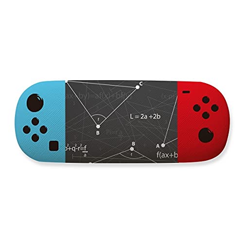 Étui à lunettes de jeu gris avec formule mathématique pour Geek