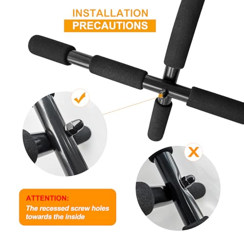 ENERGI CORE Pull Up Bar for Doorway – Multi-Grip Chin Up Bar, No Screws Required – Heavy Duty Door Frame Bar for Home Gym, Strength Training & Upper Body by ENERGI CORE - Image 6