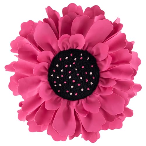 OiseauVoler 3D Flower Design Round Throw Pillow Flower 14 Inch