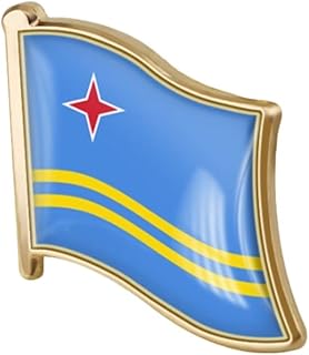 Country Flag Pin Badge International Travel Brooch Metal Alloy Souvenir Pin for Hat Clothes Backpack