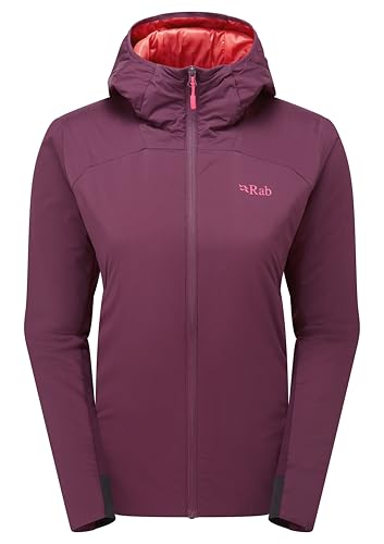 Rab Women's Xenair Alpine Flex Jacket - Hooded Synthetic Insulated Coat for Hiking & Mountaineering