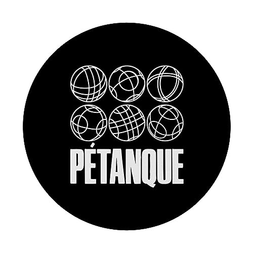 Boules Balls For Boulder Petanque Boules Ball PopSockets Swappable PopGrip, Black - Image 3